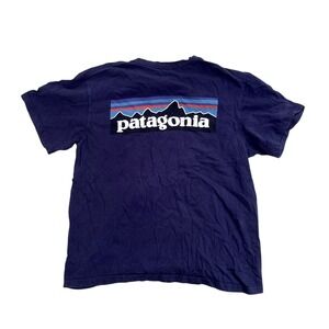 Patagonia P-6 Back Logo Organic Cotton Short Sleeve Shirt Size M